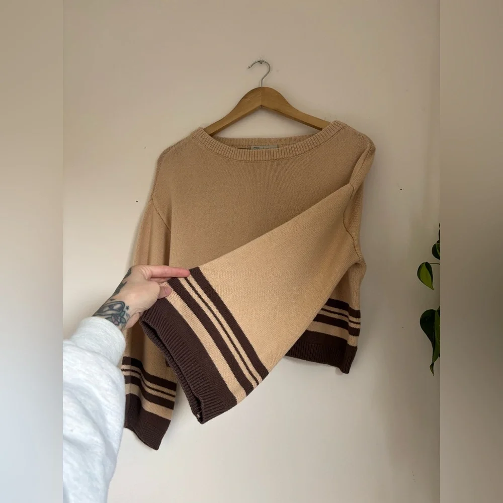 Saturday Sunday Anthropologie Knit Neutral Pullover - Picture 3 of 6